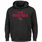 Men's Arizona Cardinals Majestic Hot Phrase Pullover Hoodie - Black,baseball caps,new era cap wholesale,wholesale hats